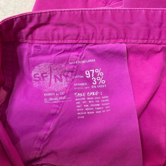 GAP Y2K Skirt Womens 4 Pink Mini Button Up Preppy Retro Pockets Stretch 32x17 - Picture 4 of 8